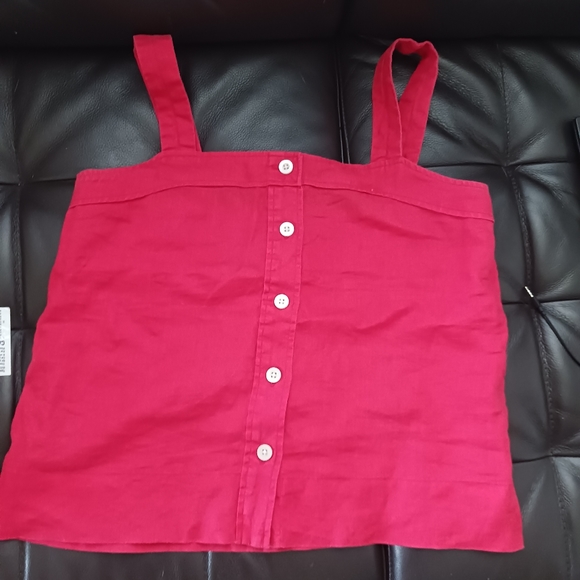 Everlane button-front linen tank - Picture 4 of 4